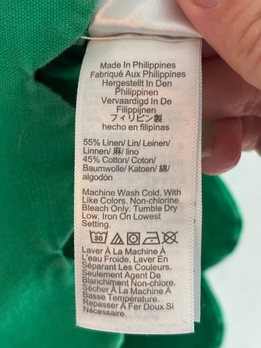 J. Crew Green Linen Blend Scalloped Hem Shorts Women's Size 10 Casual Wear - Picture 15 of 15
